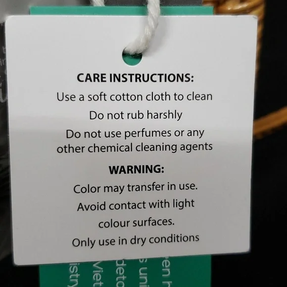 Made by Hand in Vietnam Woven Oval Purse with Leather Strap - Picture 6 of 7